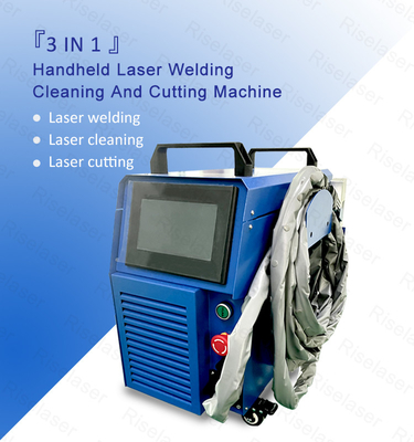 Luftkühlung 800W 1200W 1500W 2000W 3 in 1 kleine Laserschweißmaschine 35kg zum Schneiden / Reinigen von Metallen