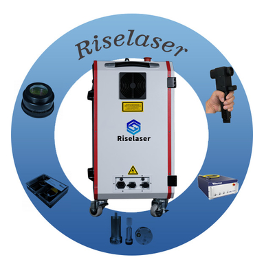 Handheld tragbare Laser-Rost entfernen Maschine 50W Rucksack Laser-Reinigungsmaschine für Rostfarbe Öl entfernen